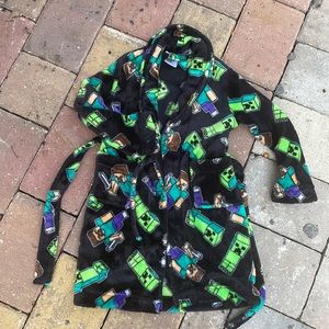 Minecraft kids robe.